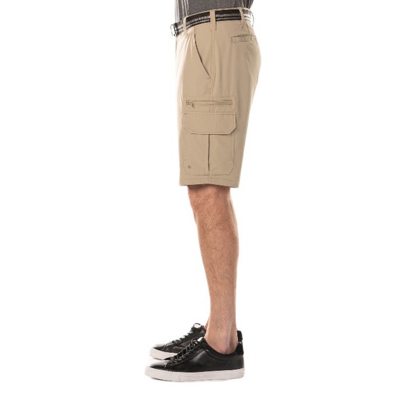 George Belted Stonewash Cargo Shorts - Picture 3 of 14